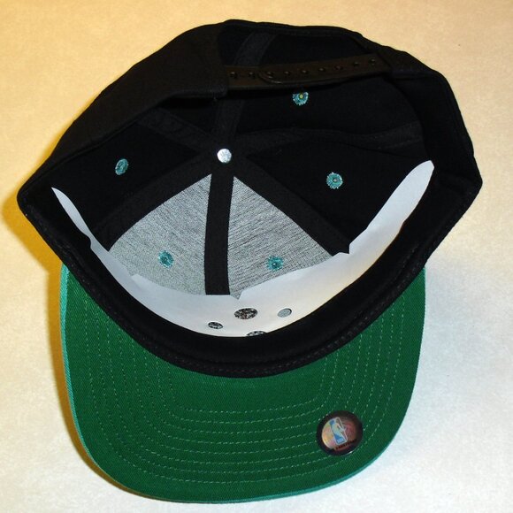 Memphis Vancouver Grizzlies Grizz Mens Adidas Snapback hat Black Teal Nba New - Picture 2 of 4